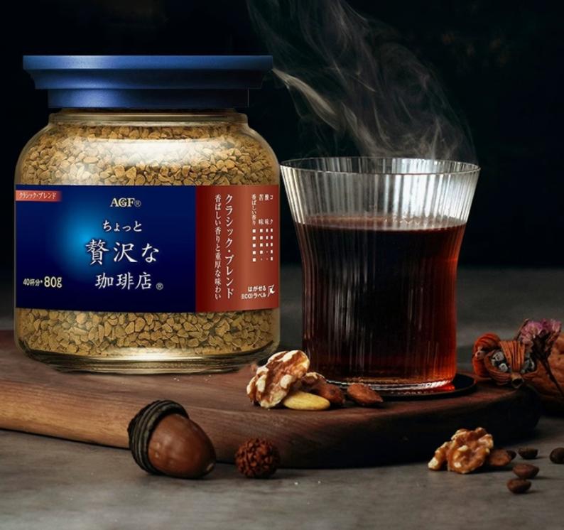 日本AGF马克西姆蓝棕罐速溶咖啡