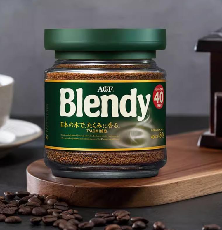 日本进口AGF布兰迪速溶咖啡冷萃绿瓶80g