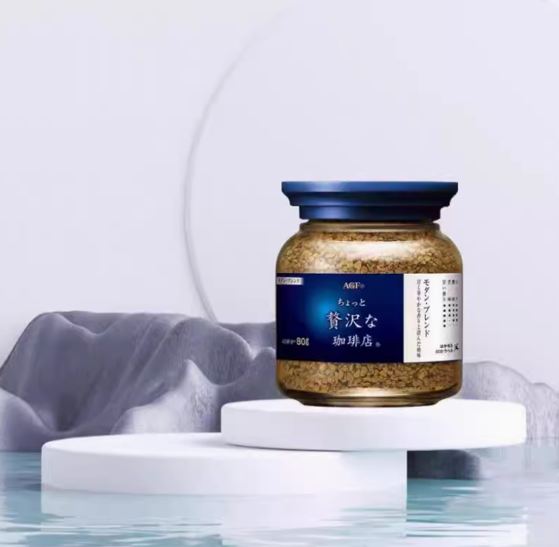 日本AGF马克西姆蓝白罐速溶咖啡