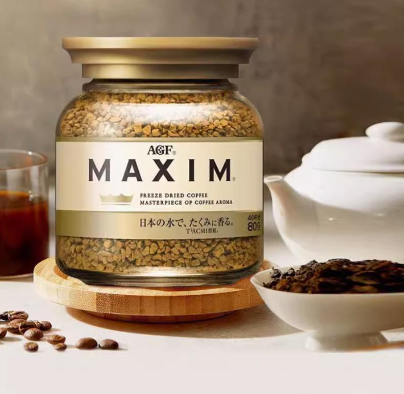 日本AGF速溶咖啡马克西姆金罐80克