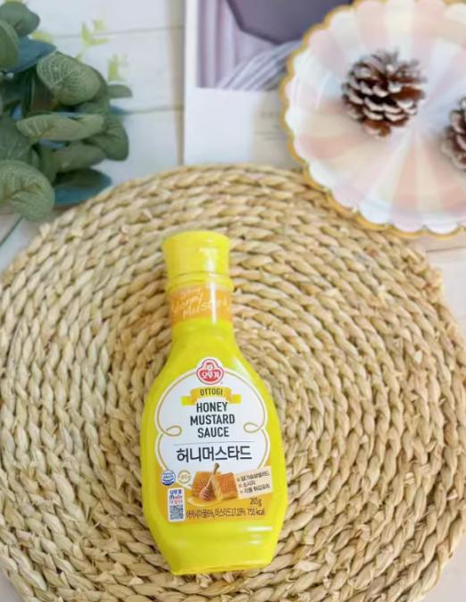 韩国不倒翁蜂蜜芥末酱265g*3瓶