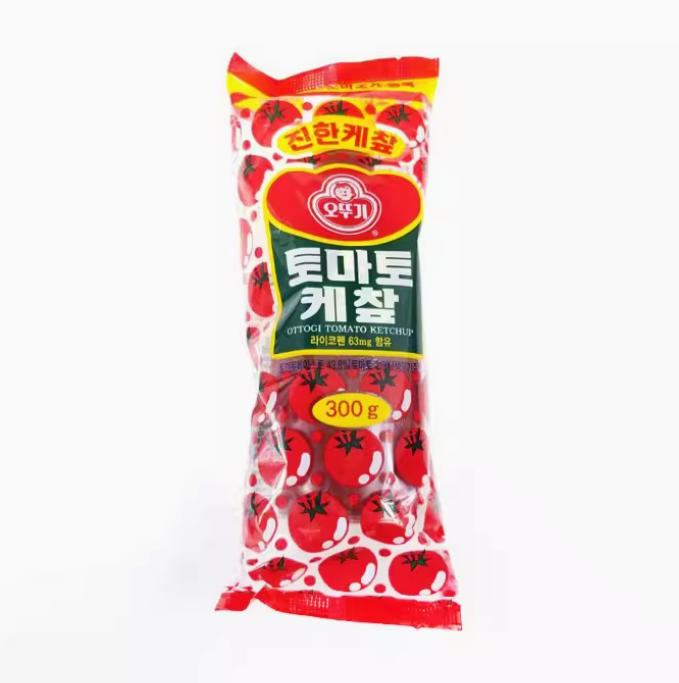 韩国不倒翁番茄酱家用挤压挤酱瓶0脂肪低脂300g*3瓶