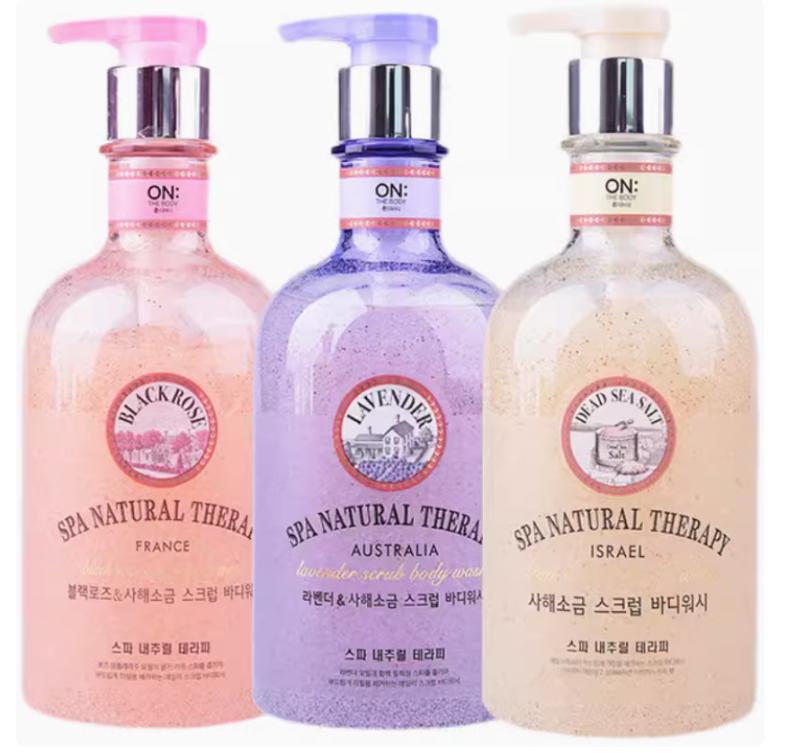 韩国LG安宝迪磨砂沐浴露600ML*3瓶