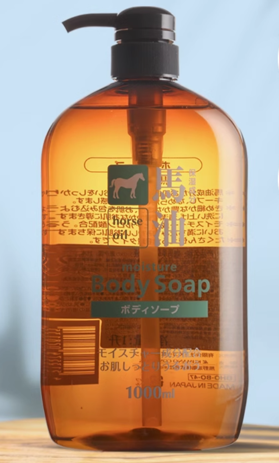 日本熊野油脂马油沐浴露沐浴乳600ML*2瓶